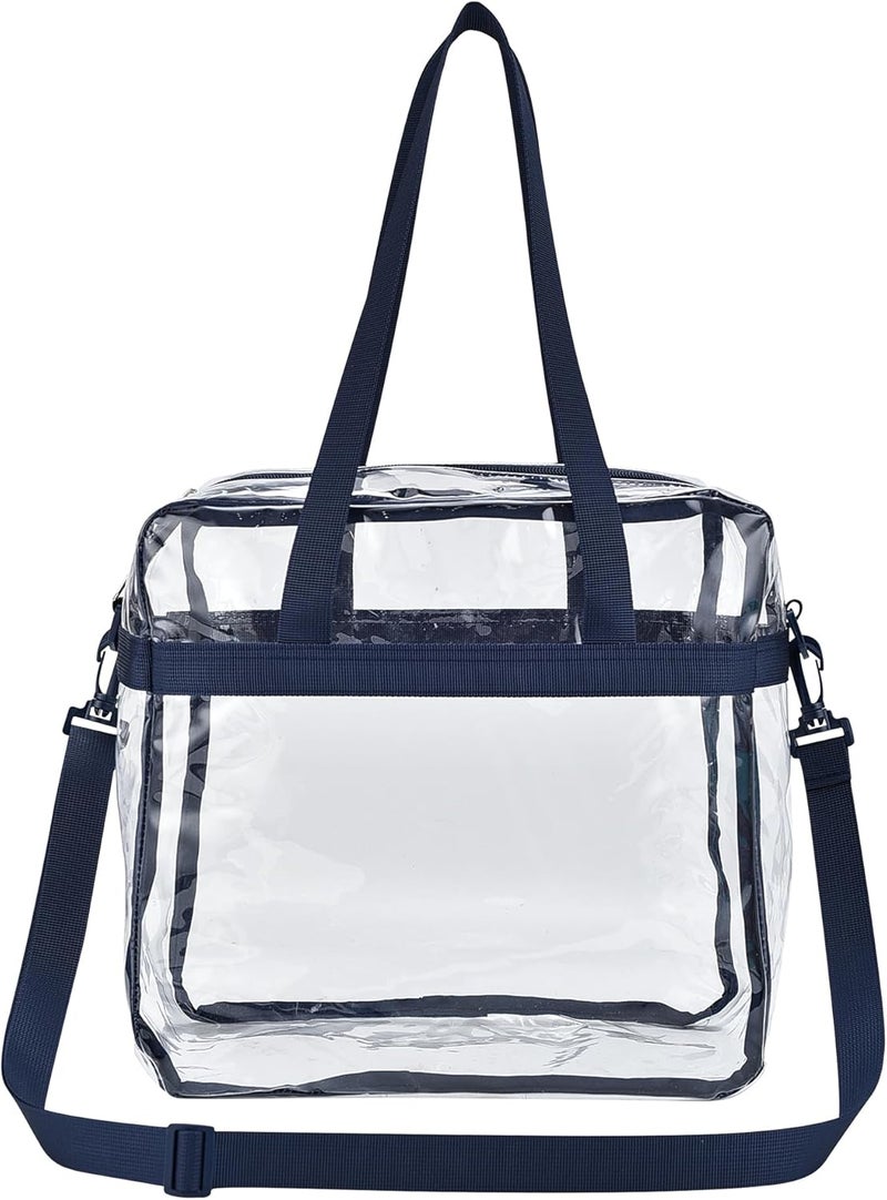 USPECLARE Clear Tote Bag for Stadium Events, 12x6x12 Transparent Stadium Bag for Work, Sports Games,Gym，Concerts - Image 3